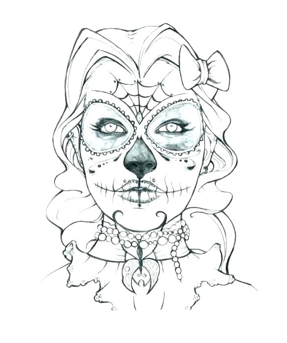 585x700 Face Drawing Template - Blank Face Drawing