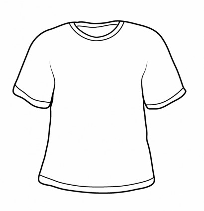 410x425 blank tshirt clipart - Blank T Shirt Drawing