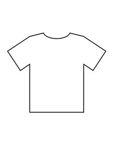 236x305 free t shirt template students decorate their t shirt with words - Blank T Shirt Drawing