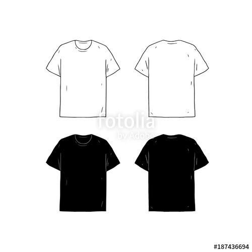 Blank T Shirt Drawing at PaintingValley.com | Explore collection of ...