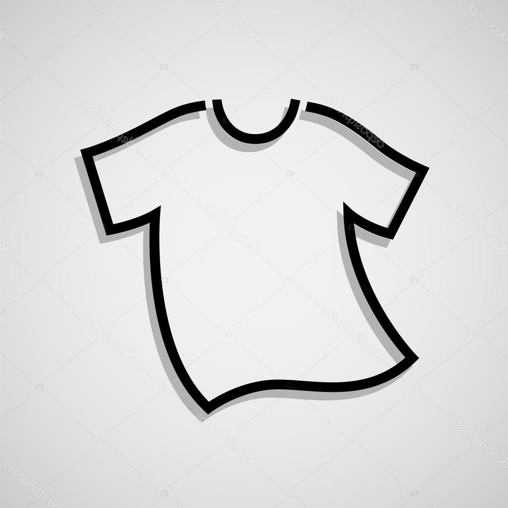 1024x1024 top stock illustration vector white blank tshirt icon pictures - Blank T Shirt Drawing