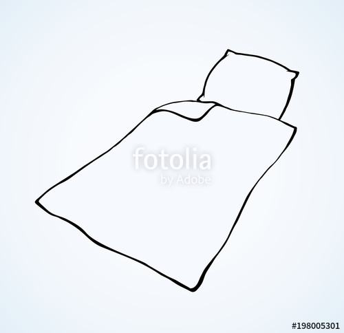 500x484 blanket vector drawing stock image and royalty free vector - Blanket Drawing