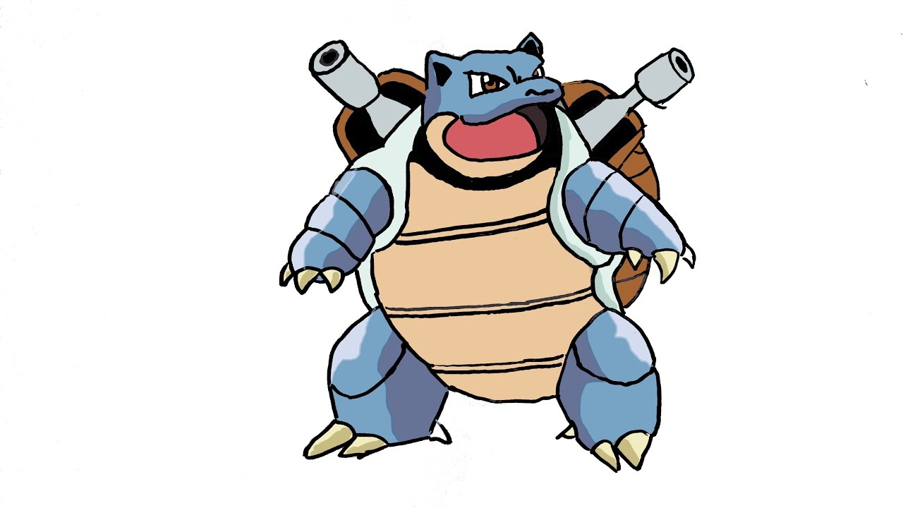 1280x720 How To Draw Blastoise - Blastoise Drawing