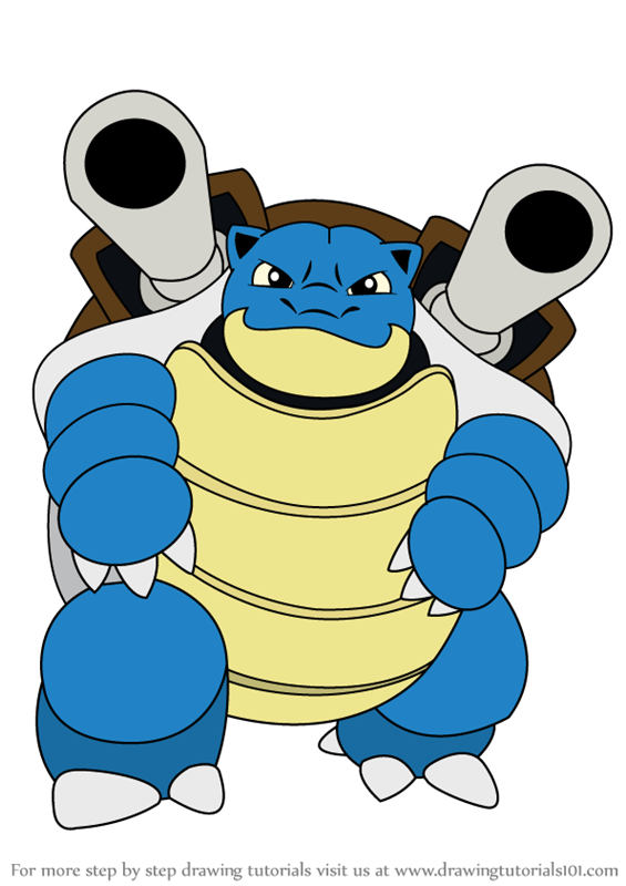 565x800 Learn How To Draw Blastoise From Pokemon - Blastoise Drawing