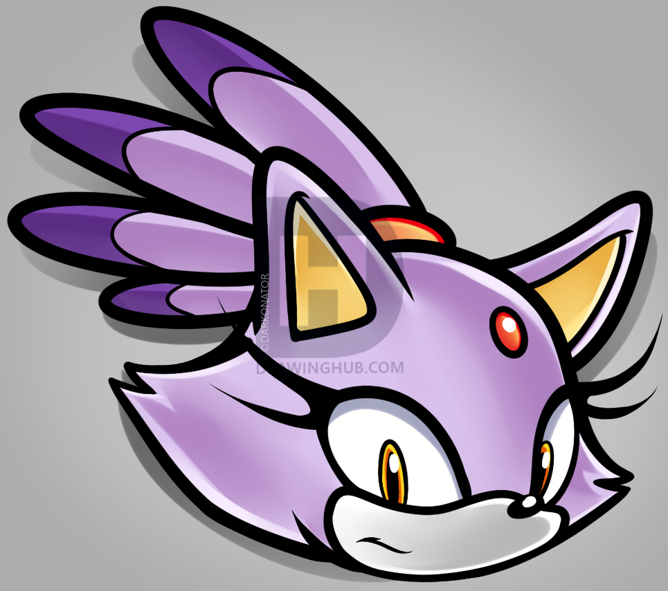 965x855 how to draw blaze the cat easy, step - Blaze Drawing