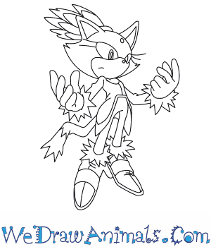 300x350 how to draw blaze the cat - Blaze Drawing