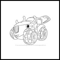 200x200 how to draw blaze and the machines cartoon characters drawing - Blaze Drawing