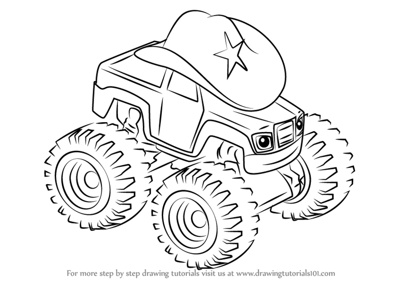 800x566 learn how to draw starla from blaze and the monster machines - Blaze Drawing