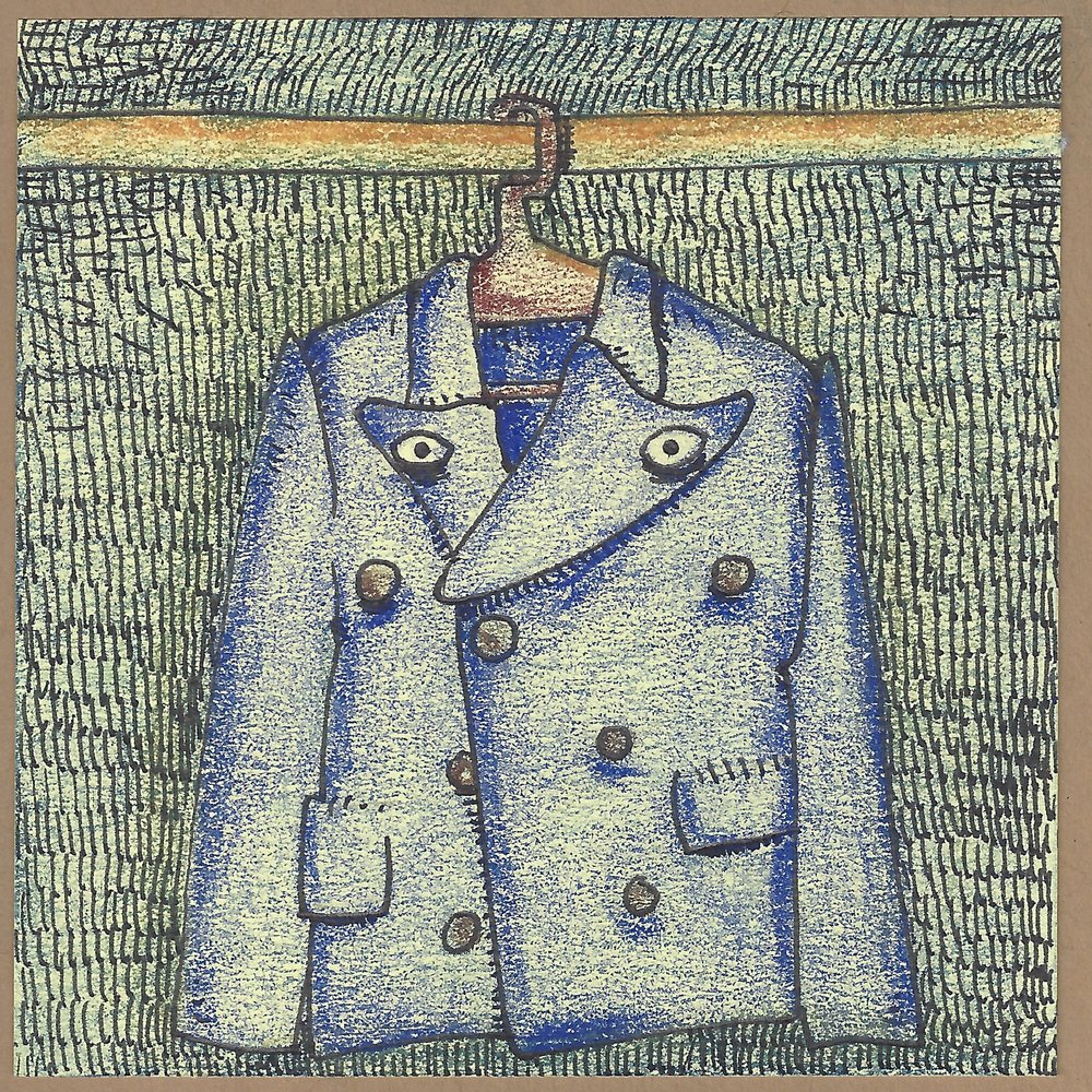 1000x1000 today's post it drawing of a lonely double breasted blazer - Blazer Drawing