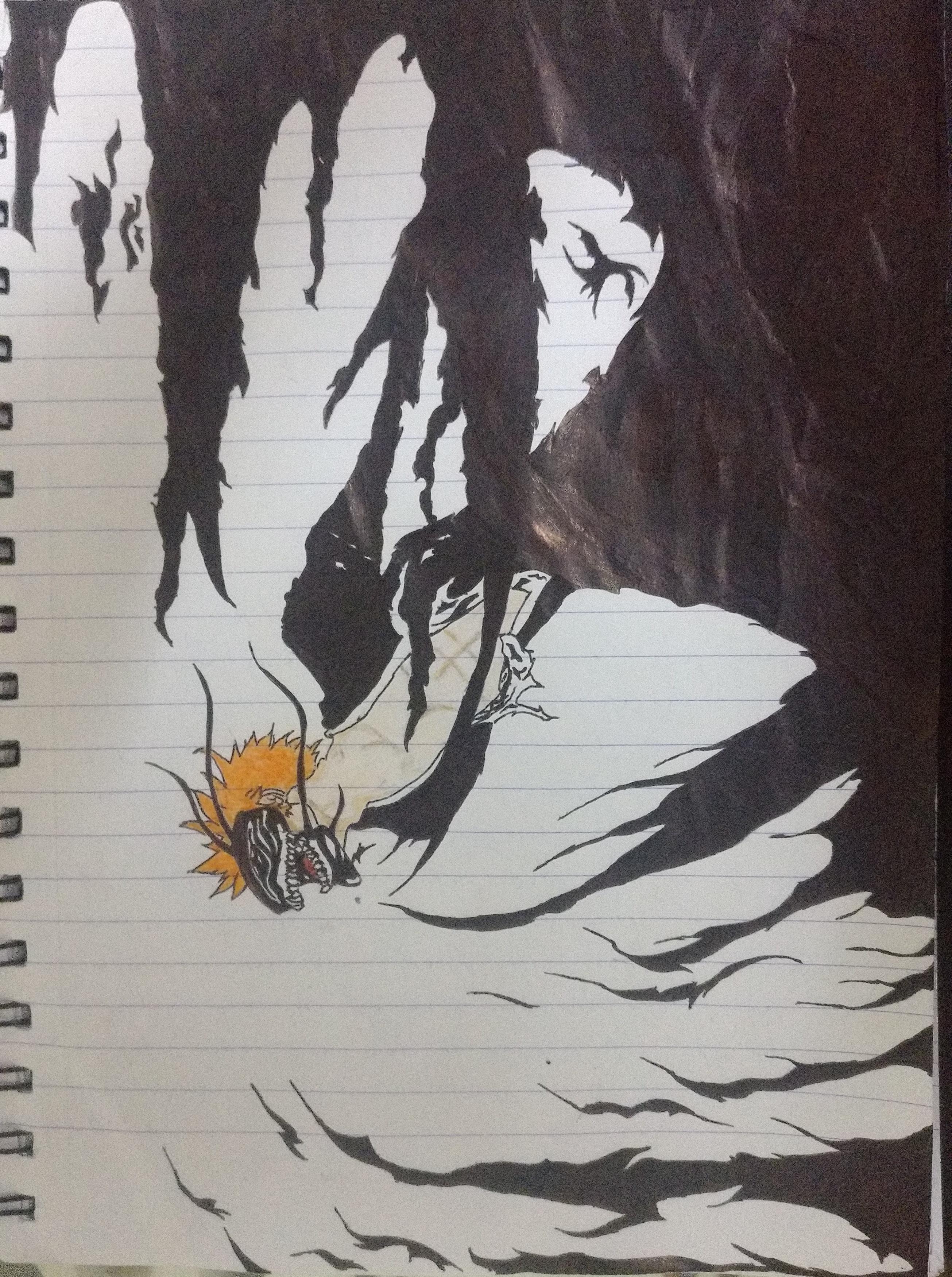 2610x3501 first time drawing bleach - Bleach Drawing