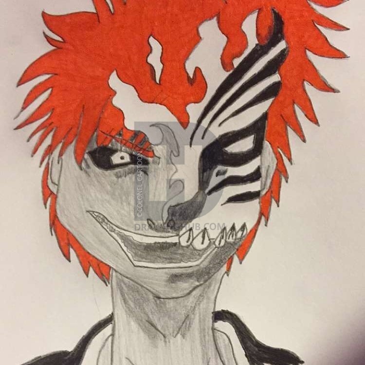 750x750 ichigo from bleach drawing - Bleach Drawing