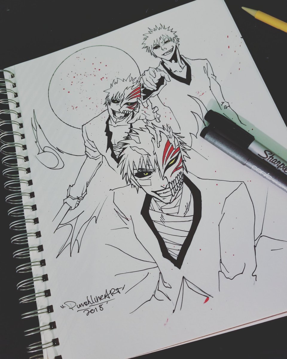960x1200 punchlineart on twitter bleach drawing is done yea buddy more - Bleach Drawing