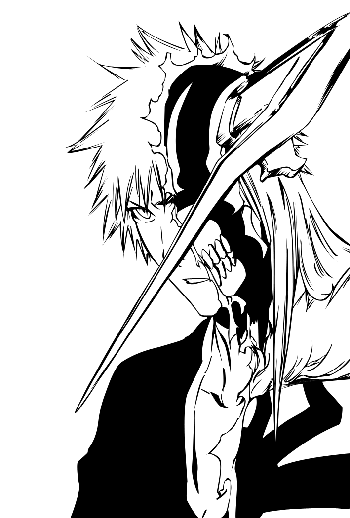709x1050 anime drawing bleach ichigo - Bleach Drawing