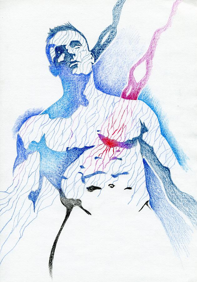 630x900 Bleeding Heart Drawing - Bleeding Heart Drawing