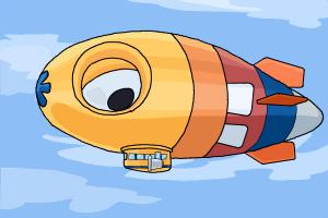 300x200 How To Draw A Blimp - Blimp Drawing