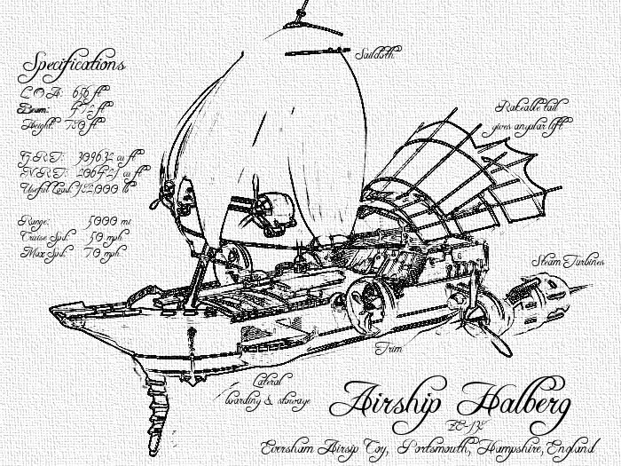 700x525 Fantasy Blimp Drawing - Blimp Drawing