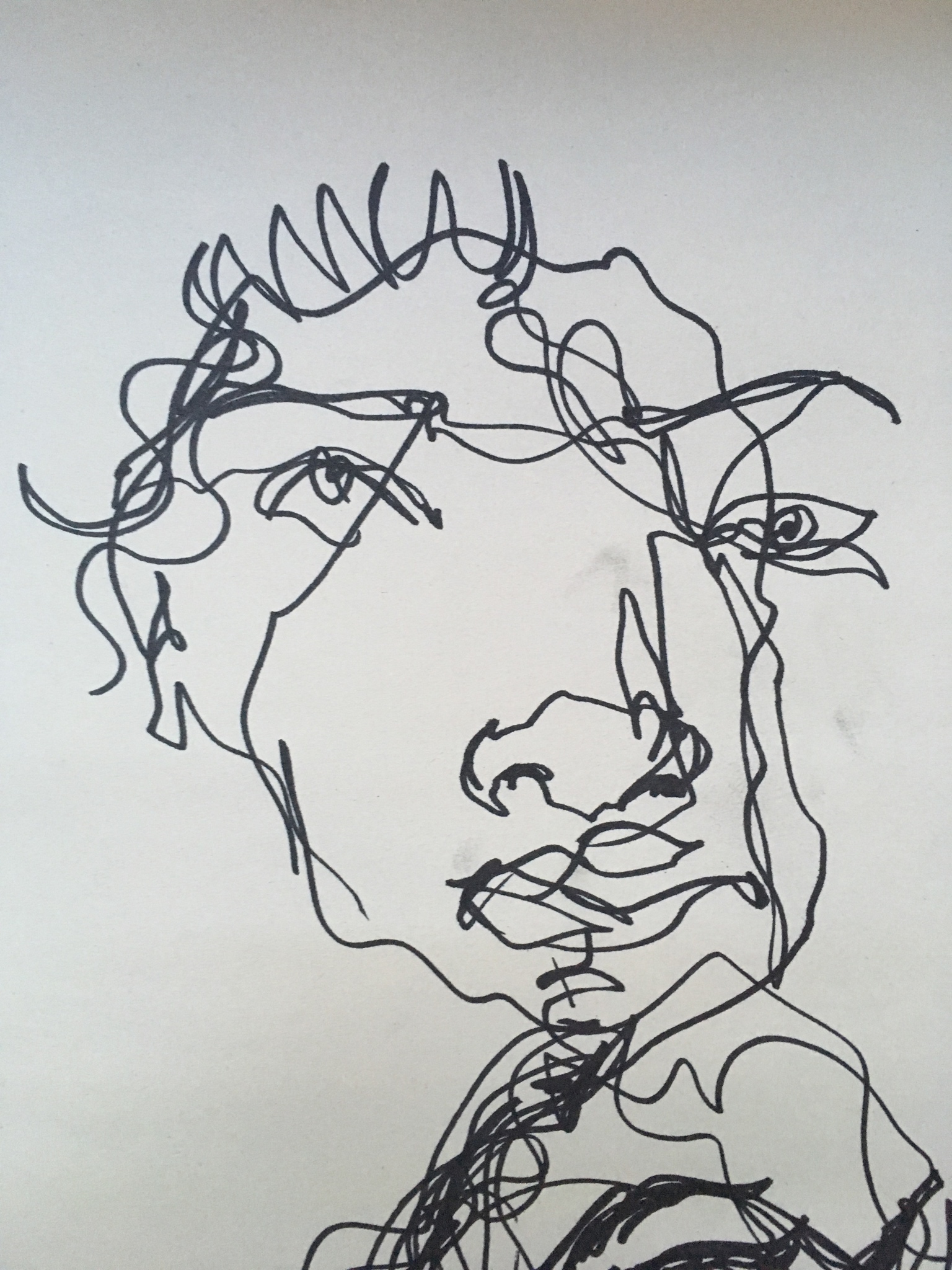 1536x2048 blind gesture drawing of my pal anita - Blind Drawing