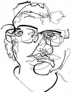 236x305 best blind contour drawing images in blind contour - Blind Drawing