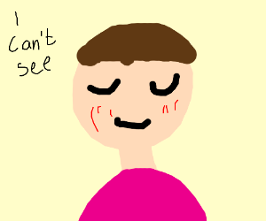 300x250 blind person drawing - Blind Person Drawing