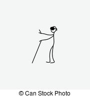 180x195 silhouette blind person isolated icon vector illustration design - Blind Person Drawing