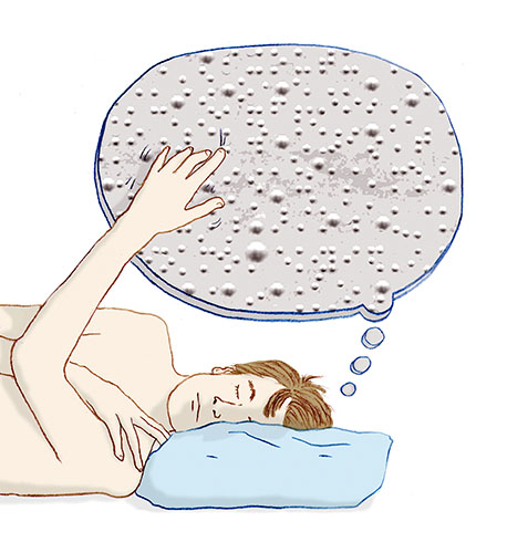 458x500 the claim blind people do not see images in their dreams - Blind Person Drawing