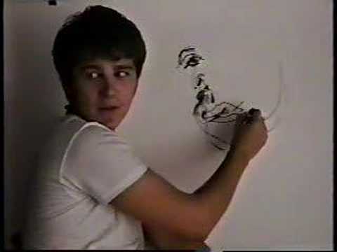 480x360 blind drawing - Blind Person Drawing