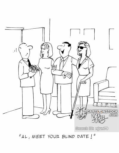 400x513 blind person cartoons and comics - Blind Person Drawing