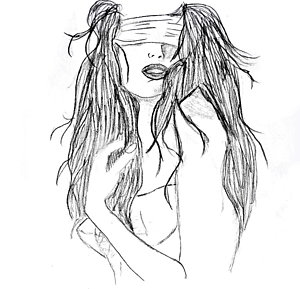 300x289 Fade Away Without Words Drawing - Blindfold Drawing