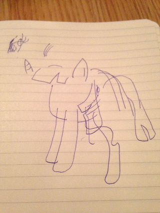 320x427 Just For You Pkiara! My Blindfold Drawing Of Twilight Sparkle - Blindfold Drawing