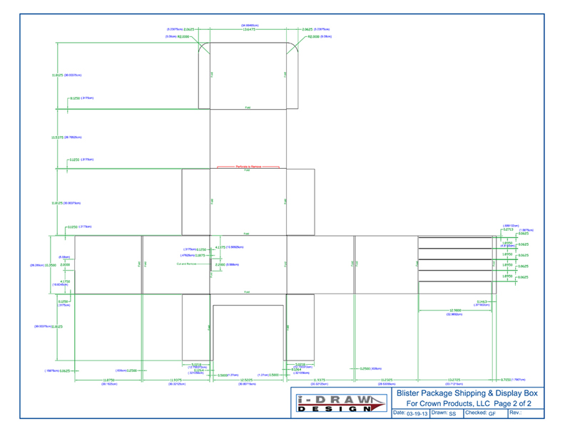 792x612 i draw design blister package shipping container die line drawing - Blister Drawing