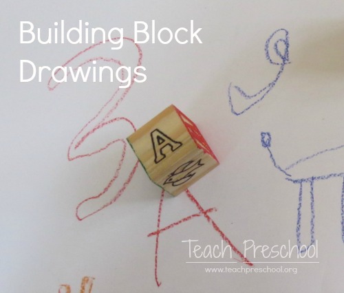 500x426 building block drawing game in preschool teach preschool - Block Drawing
