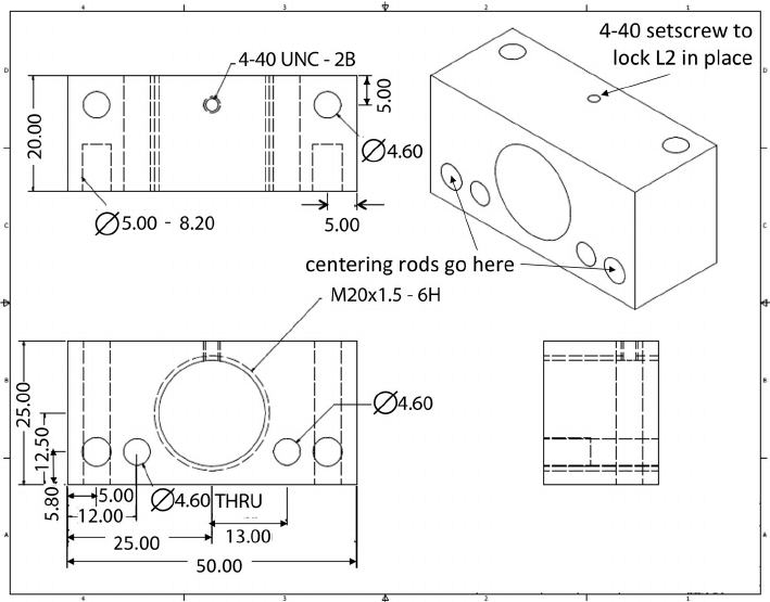 709x555 Machine Drawings - Block Drawing