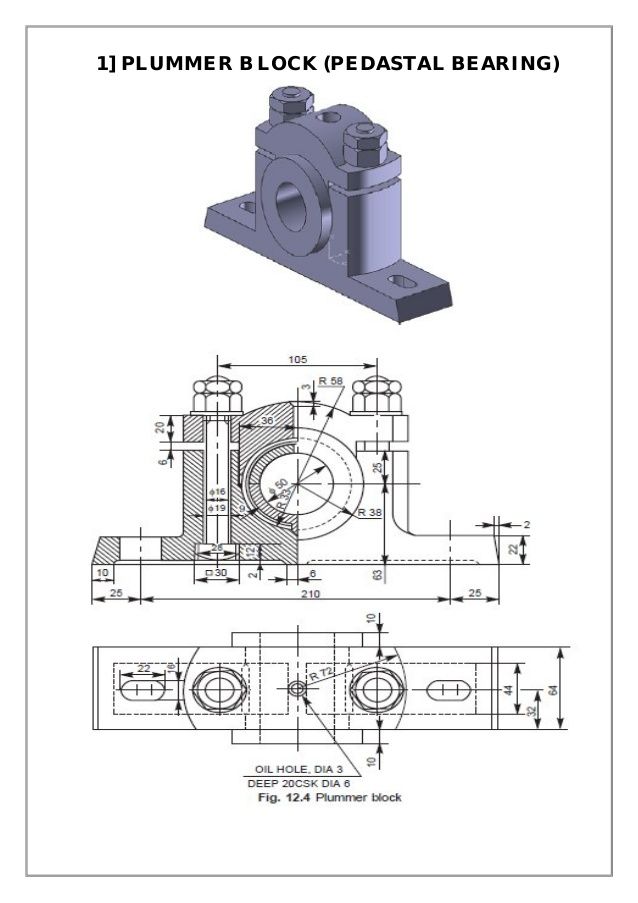 638x903 assembly and details machine drawing pdf plummber block - Block Drawing