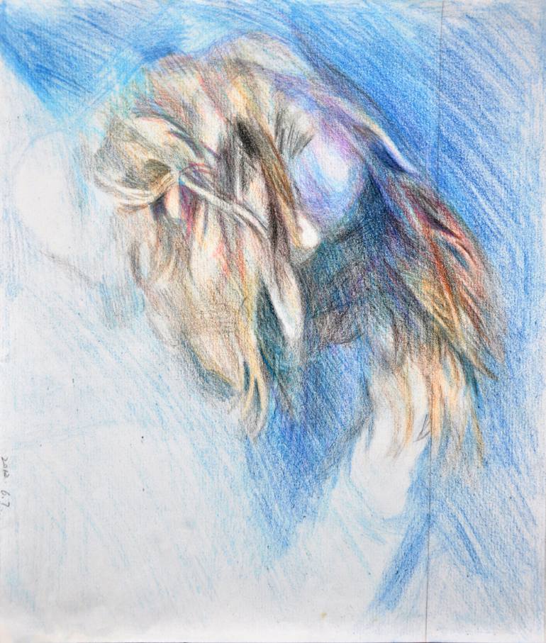 770x907 dreamy girl blonde girl - Blonde Girl Drawing