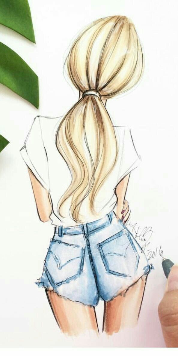 594x1184 my love will look like this with blonde hair tswy star - Blonde Girl Drawing