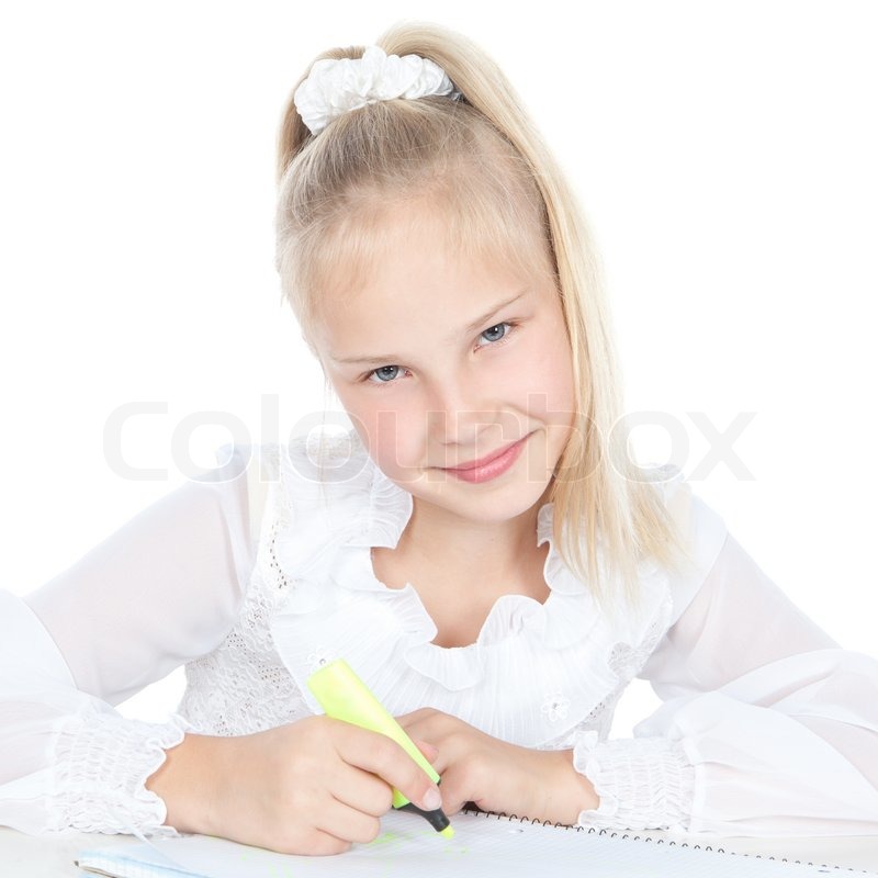 800x800 young blonde girl drawing - Blonde Girl Drawing