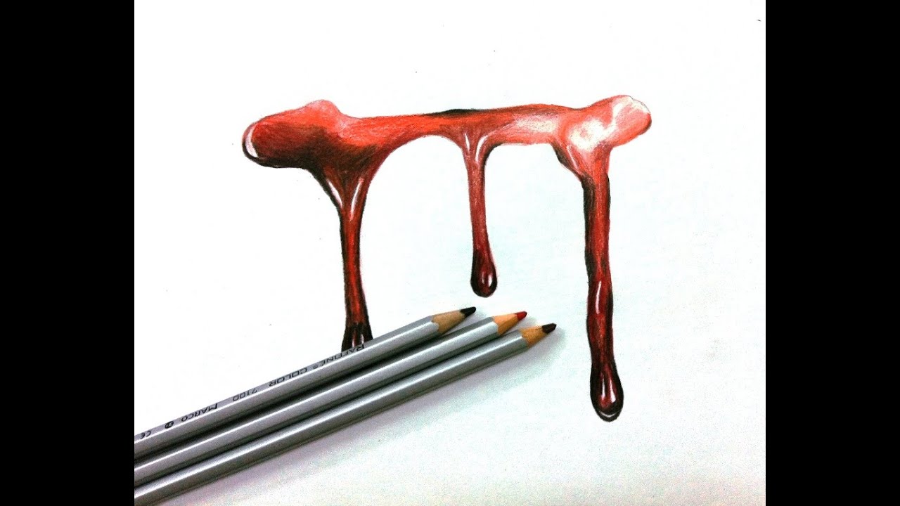 1280x720 How To Draw Realistic Dripping Blood - Blood Drawing