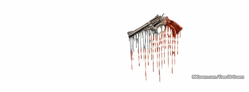 851x315 Facebook Cover Photos - Blood Dripping Drawing