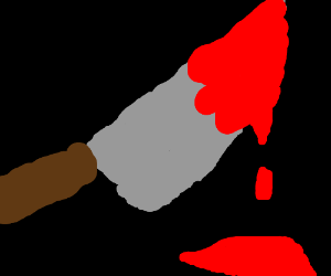 300x250 Blood Dripping From Knife Drawing - Blood Dripping Drawing