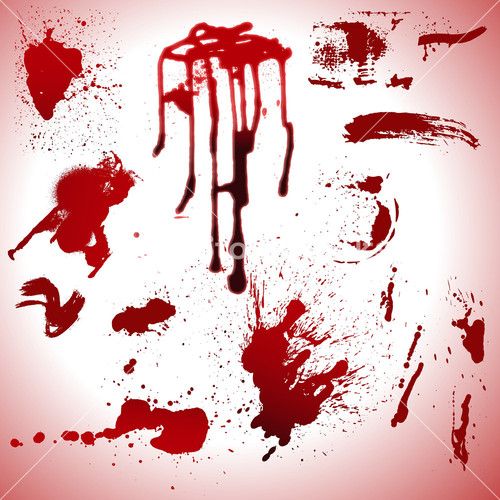 500x500 Blood Drops And Stains Vectors Very Useful Me - Blood Drop Drawing