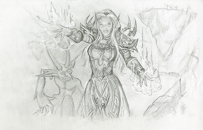 648x416 Blood Elf Warlock - Blood Elf Drawing