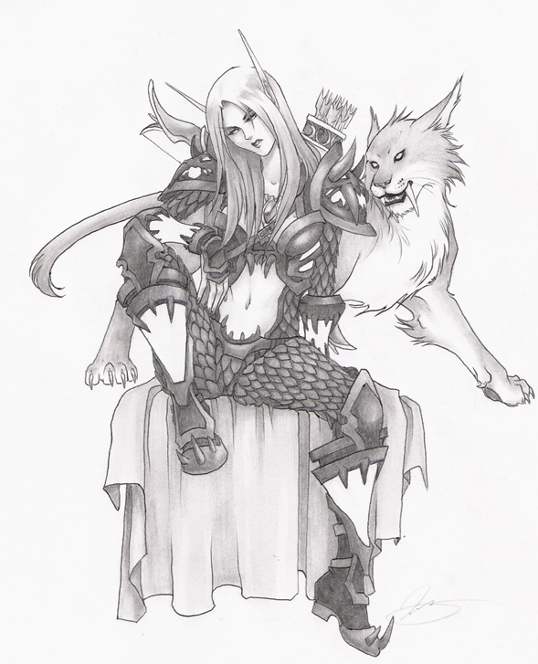 589x727 Blood Elf Appreciation Thread - Blood Elf Drawing