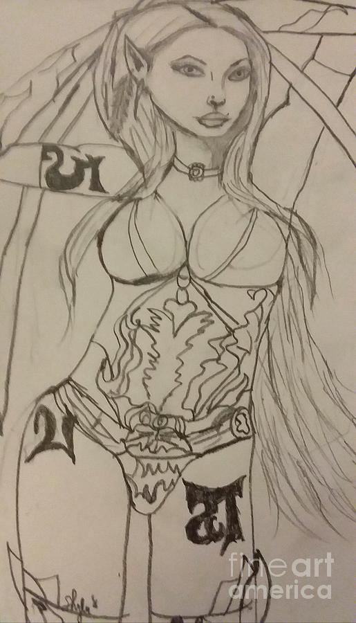 515x900 Blood Elf Warrior Drawing - Blood Elf Drawing