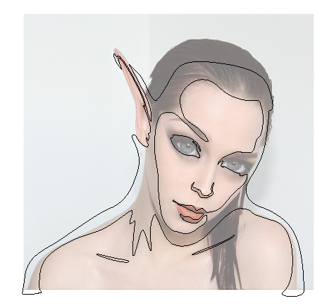 474x437 Create A Blood Elf Inspired Portrait In Illustrator - Blood Elf Drawing