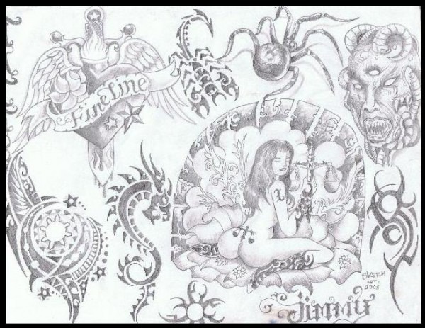 600x463 flash art drawings - Blood Gang Drawings