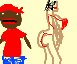 300x250 blood gang member w carefree gf dancing drawing - Blood Gang Drawings