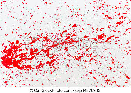 450x320 Blood Splatter, Red Acrylic Paint Splash Isolated On Wall - Blood Splatter Drawing