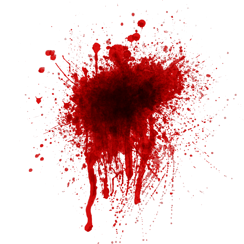 1024x1024 Handprint Drawing Blood Transparent Png Clipart Free Download - Blood Splatter Drawing