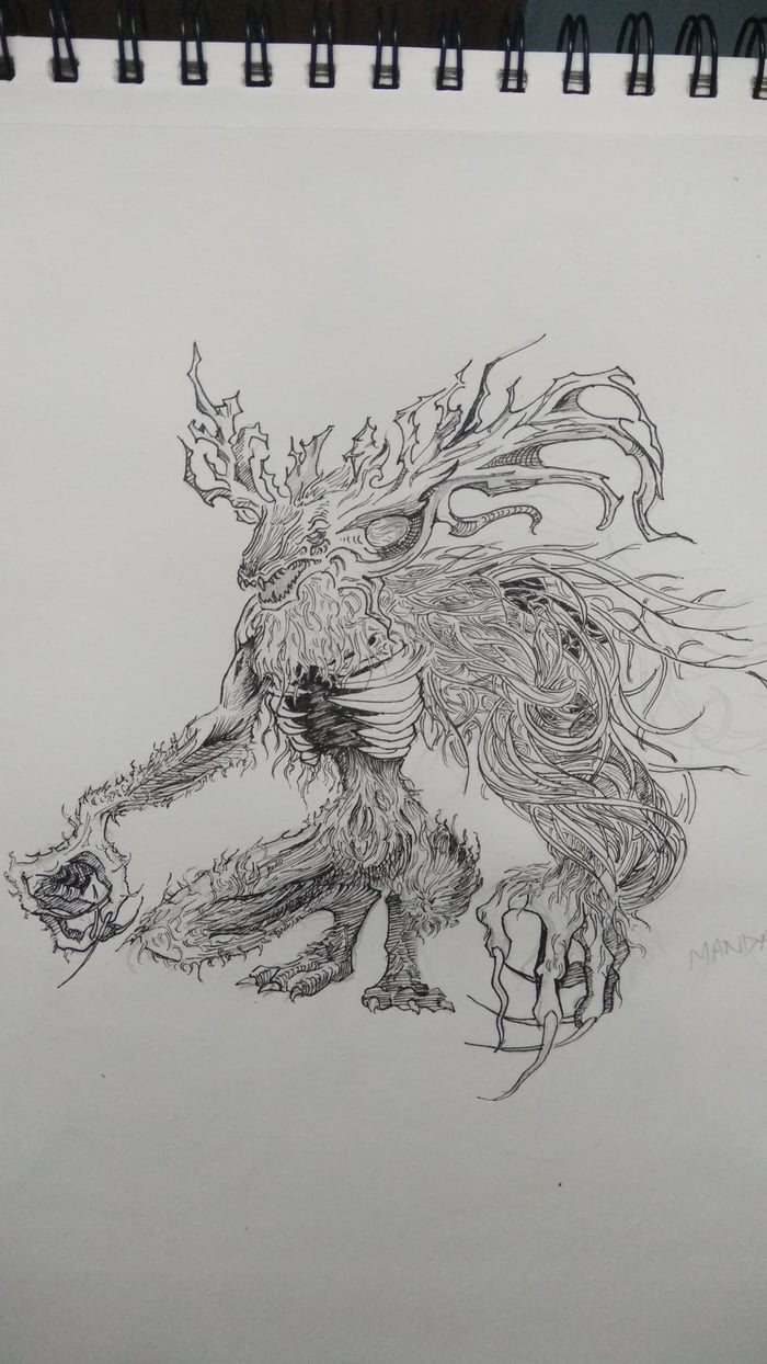 700x1244 Just Started Playing Bloodborne Dlc Here's A Drawing Of Cleric - Bloodborne Drawing