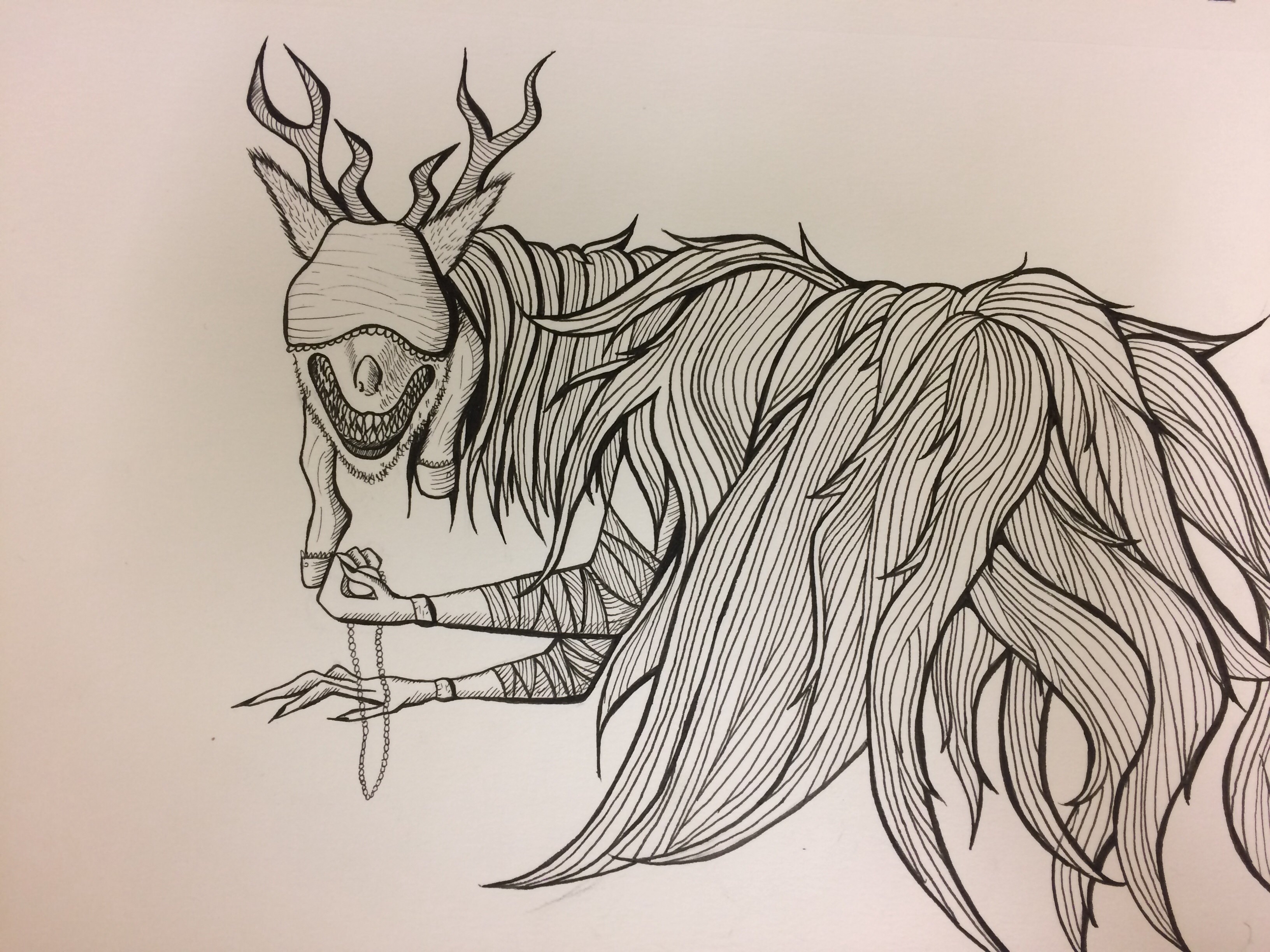 3264x2448 Wip I'm Drawing Vicar Amelia From Bloodborne! Next Step Is To Add - Bloodborne Drawing